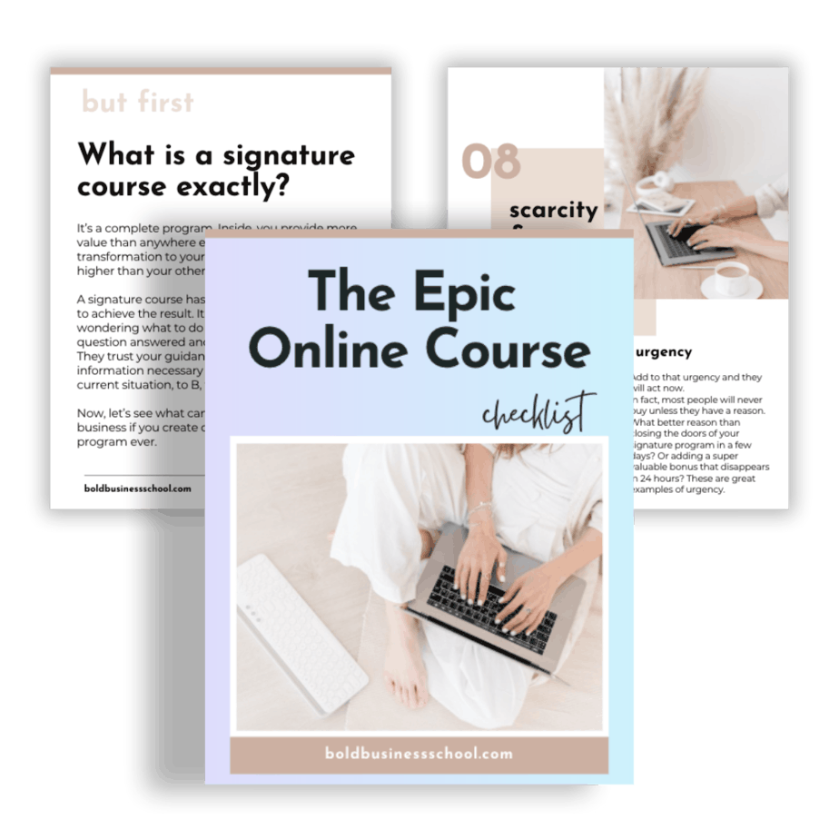 free epic online course checklist